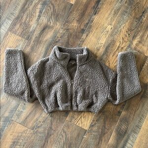 Skims Cozy Knit Cropped Sweater